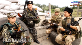 Мы готовы умереть за Новороссию - женский Батальон гарнизона г. Северодонецк (видео)