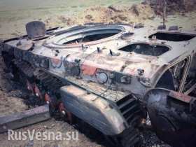 Краснодон: сожженная украинская батарея и бронетехника (фото/видео)