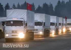 Гуманитарный караван повернул в Россию: украинские пограничники не вышли досматривать груз