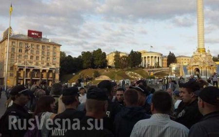 В Киеве разогнали митинг против парада 24 августа (фото, видео)