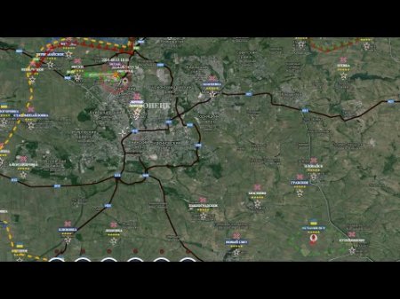 Обзор карты боевых действий 15.09.2014 в 18:50