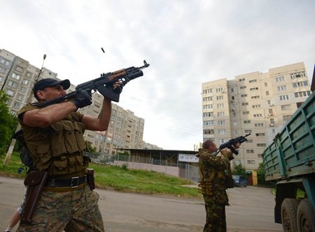 Бои на окраинах Луганска 22 ноября