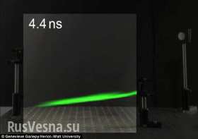 Лазерный луч впервые засняли в полете (видео)