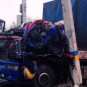 Краматорск: украинские военные снесли кабину у фуры в ДТП (ВИДЕО+ФОТО)