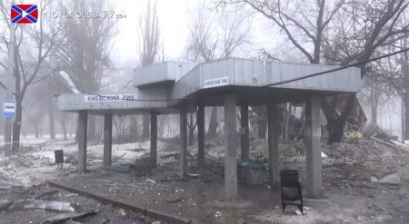 Корреспонденты Новороссия-ТВ попали под обстрел в Киевском районе Донецка