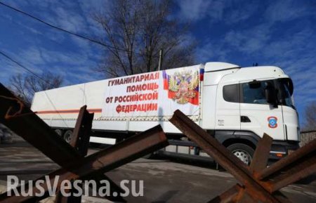 Гуманитарная колонна МЧС России прибыла на Донбасс