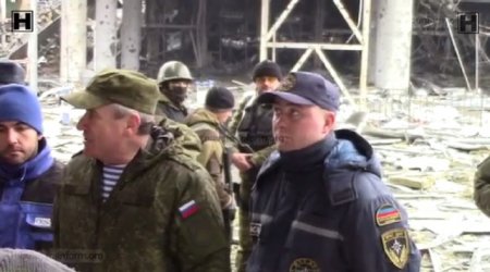 Генерал Ленцов, представители ВС ДНР и Украины в Донецком аэропорту