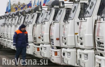 Внеочередная колонна МЧС для Донбасса готова к отправке