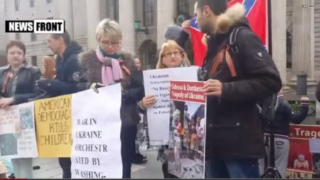Ирландия, Дублин. Митинг против НАТО, в поддержку Новороссии 15 марта 2015 года