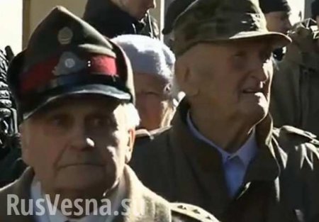 Ветераны и последователи фашистского «Ваффен СС» прошли маршем по Риге (ВИДЕО)