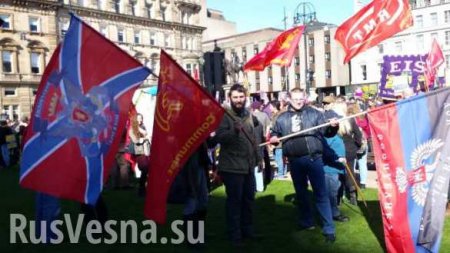 В Шотландии протестуют против украинского национализма (ВИДЕО+ФОТО)
