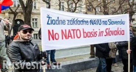 Словаки митингуют против размещения баз НАТО (ВИДЕО)