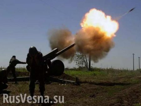 Украинская артиллерия обстреливает Тельмановский район