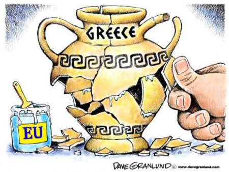 Еврочиновники впервые формально обсудили возможность дефолта Греции