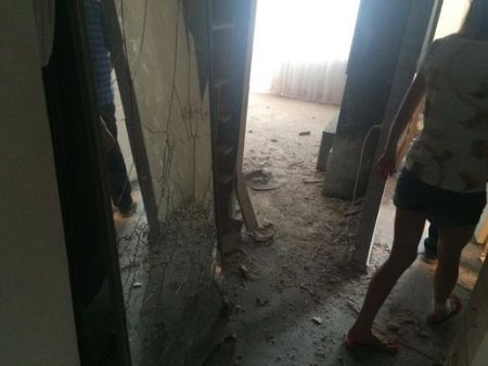 Последствия ночного обстрела Куйбышевского района Донецка оккупационными ВСУ