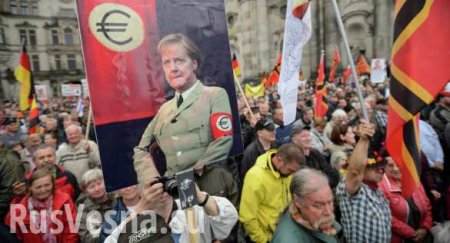 «Дело не в беженцах!» — в Германии и Австрии продолжаются митинги (ВИДЕО)