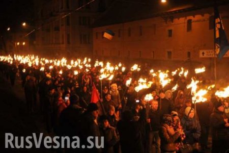 В Киеве проходит факельное шествие в честь поражения украинской армии под Крутами