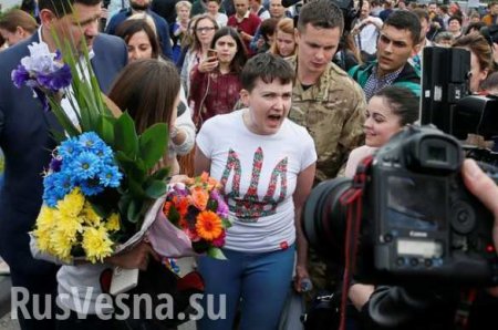 Чем отличилась Савченко в первый день на Украине (ФОТО, ВИДЕО)
