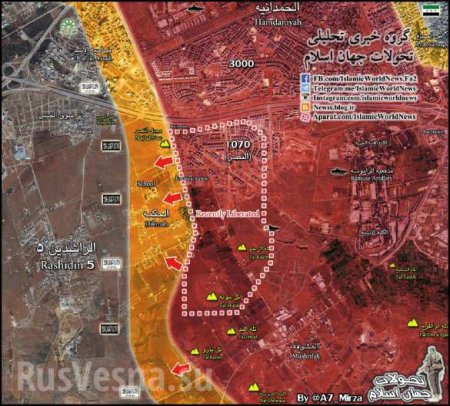 Мощным ударом Армия Сирии и ВКС России освобождают ключевые районы в Алеппо (ВИДЕО, КАРТА)