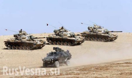 Террористы ИГИЛ подбили американский танк и бронеавтомобиль ВС Турции в Алеппо (ВИДЕО)