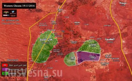 Спецоперация под Дамаском: уничтожена бандгруппа, освобожден район, боевики в тяжелом положении (КАРТА, ВИДЕО 18+)