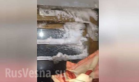 Сервис от «Укрзализныци»: пассажиров украинского поезда засыпало снегом в неотапливаемом вагоне (ФОТО, ВИДЕО)
