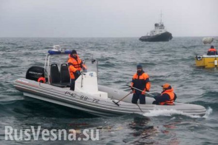 В районе падения Ту-154 завершено обследование 100% морской поверхности