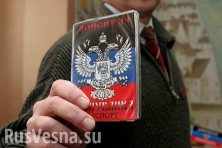 ДНР поблагодарила Россию за признание документов жителей Донбасса