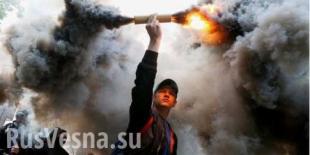ВАЖНО: В Петербурге протестующие бросили в полицию дымовую шашку (ФОТО, ВИДЕО)