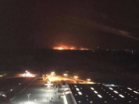 Появилось видео гигантского пожара на окраинах Киева