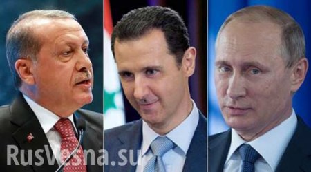 Турецкие СМИ пошутили о планирующейся встрече Путина, Эрдогана и Асада