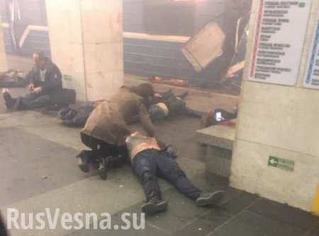Появились первые кадры с места взрыва в питерском метро (ВИДЕО)