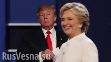 Клинтон тренировалась уворачиваться от объятий Трампа перед дебатами (ВИДЕО)