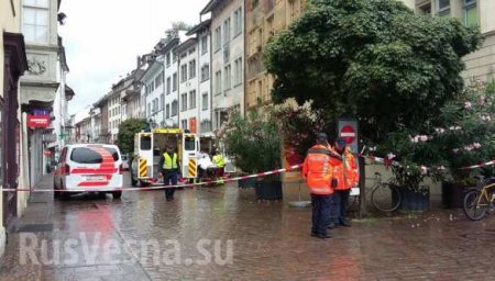 СРОЧНО: В Швейцарии преступник с бензопилой напал на прохожих, есть раненые (+ВИДЕО, ФОТО)