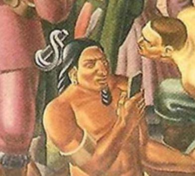 На картине итальянского абстракциониста от 1937 года внезапно нашли индейца с iPhone