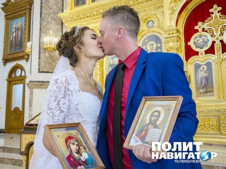 Американский военкор принял Православие и венчался в ДНР (ФОТО, ВИДЕО)