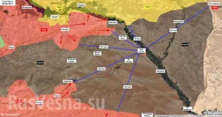 Крах обороны ИГИЛ: ВКС РФ и Армия Сирии освободили 3 города в провинциях Дейр эз-Зор и Хомс (ФОТО, ВИДЕО, КАРТА)