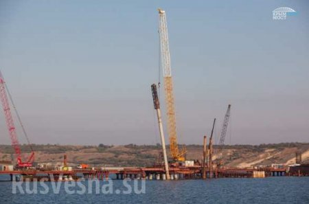 Забита последняя свая Керченского моста (ФОТО, ВИДЕО)