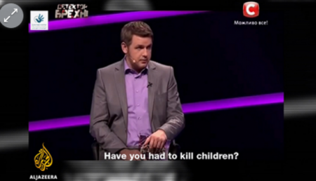 Показанное арабскими каналами «интервью убийцы детей» оказалось украинской развлекательной передачей