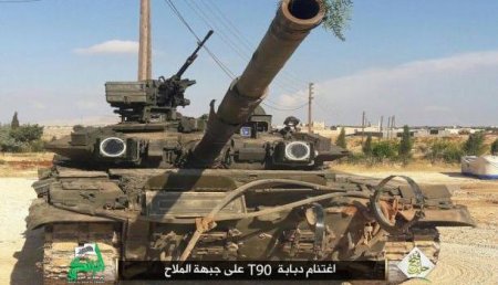 Потеряли, но вернули: Сирийская арабская армия отбила второй захваченный ранее боевиками танк Т-90