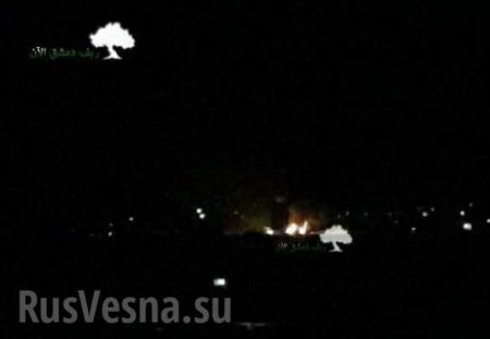 МОЛНИЯ: Над Сирией сбит ударный БПЛА Израиля, атаковавший Дамаск (ФОТО, ВИДЕО)