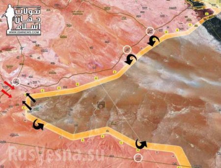 Контрудар ИГИЛ: Перерезана трасса снабжения САА в Дейр Зоре, враг наступает на Сухнэ (КАРТА)