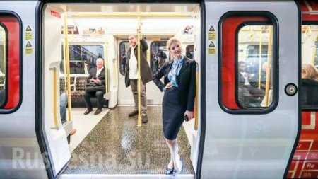 В метро Лондона запустили поезд «Сердце России» (ФОТО)
