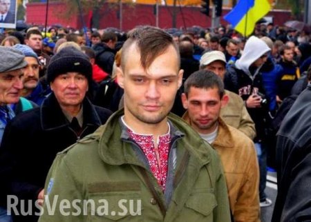 Известного украинского неонациста избили бывшие соратники (ВИДЕО)