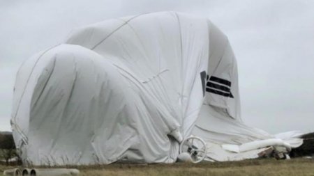 В Великобритании разбился самый большой дирижабль в мире