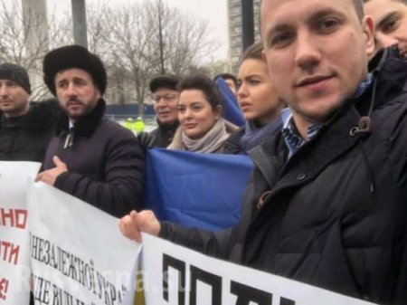 Ляшко с «побратимами» пикетирует сейм Польши из-за антибандеровского закона (+ФОТО, ВИДЕО)