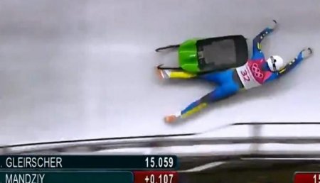 На Олимпиаде-2018 украинский спортсмен выпал из саней
