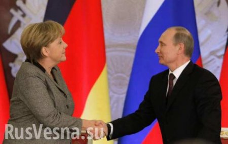 Меркель поздравила Путина с победой на выборах