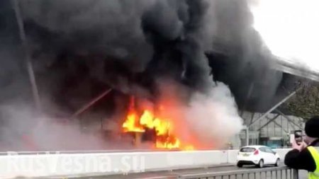 Пожар в аэропорту Лондона: более 100 рейсов были отменены (ФОТО, ВИДЕО)