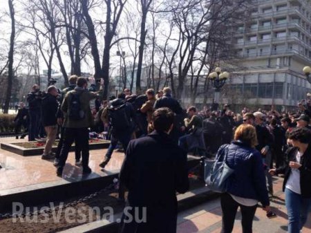 Неонацисты в Киеве напали на ветеранов у памятника Ватутину (ФОТО, ВИДЕО)
